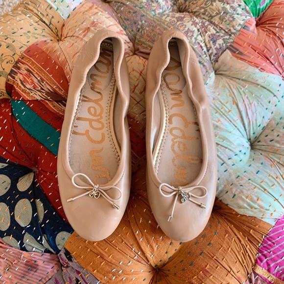 Sam Edelman Tan Leather Felicia Ballet Flats 6.5 - Picture 2 of 6